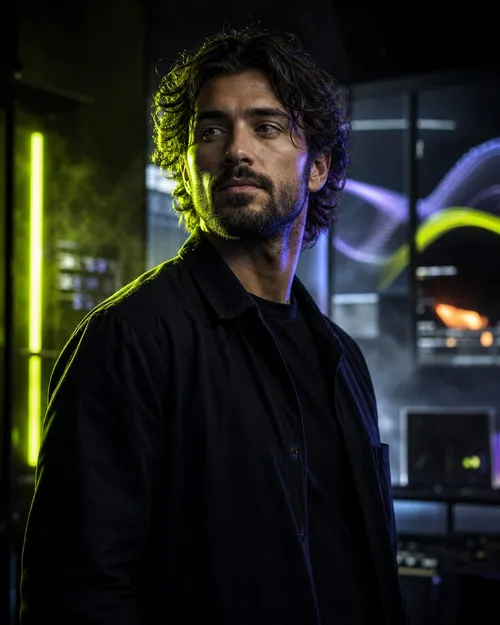 Studio portrait of Noel Dario Andres