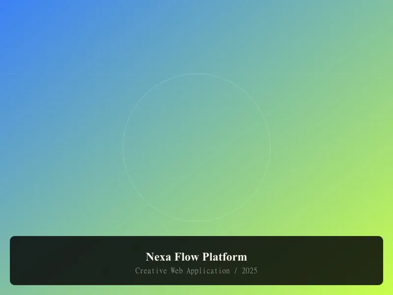 Story visualization for Nexa Flow Motion Experience